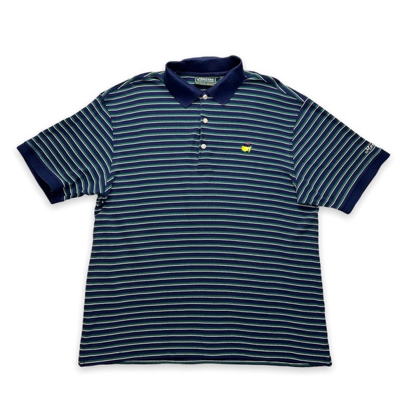 Masters Other - Masters Collection Augusta Golf Tournament Pima Cotton Green Blue Polo Shirt